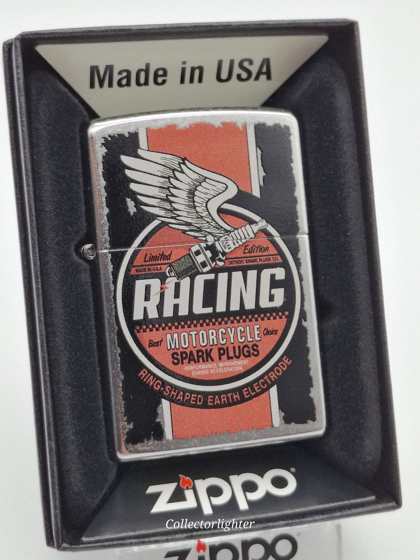 Zippo petrol lighter - Racing Spark Plugs 60003320