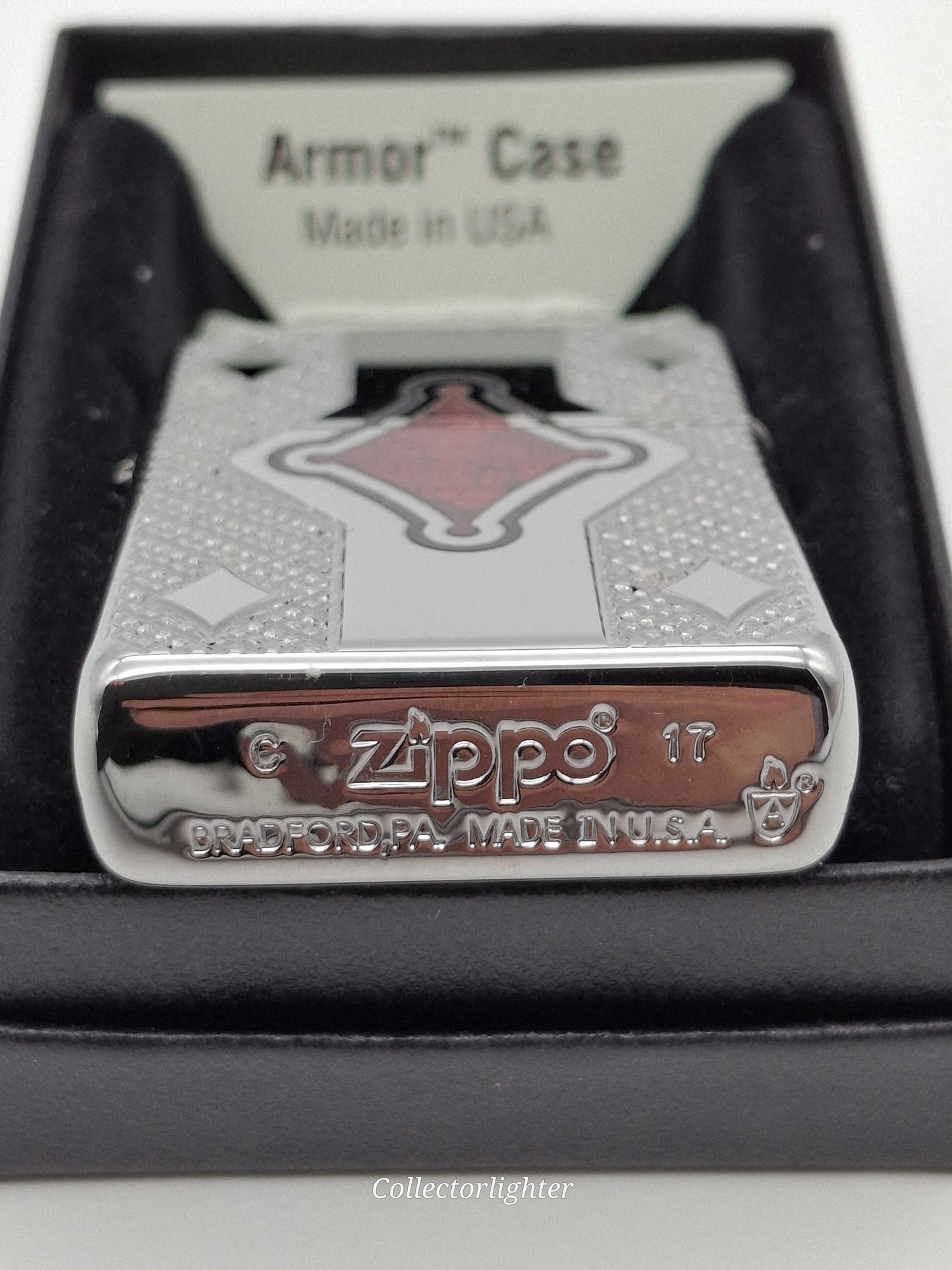 Zippo petrol lighter - Cross with stains Glass Armor Case 60003599