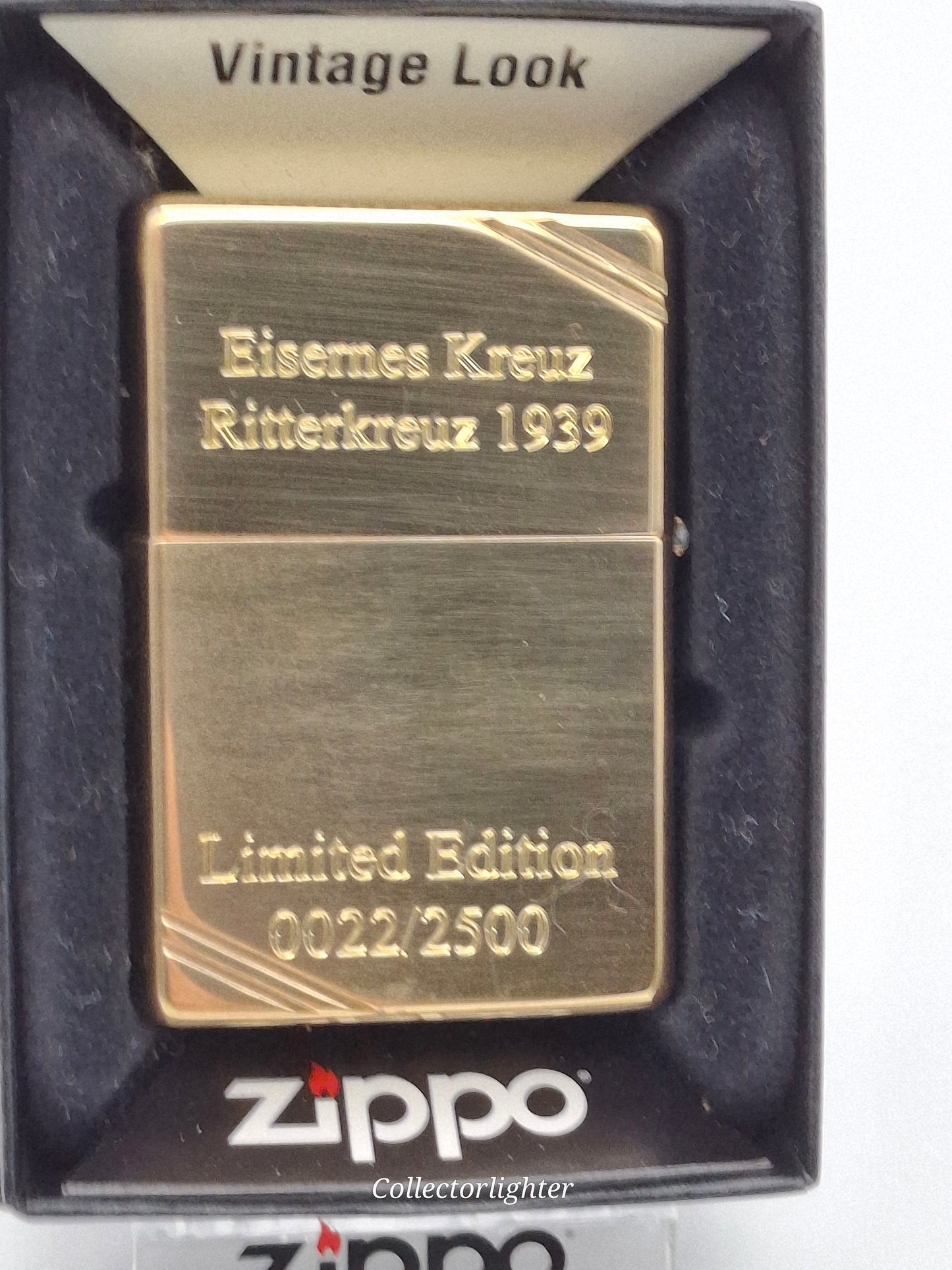 Encendedor de gasolina Zippo - Iron Cross 1939 Edición Limitada 22/2500