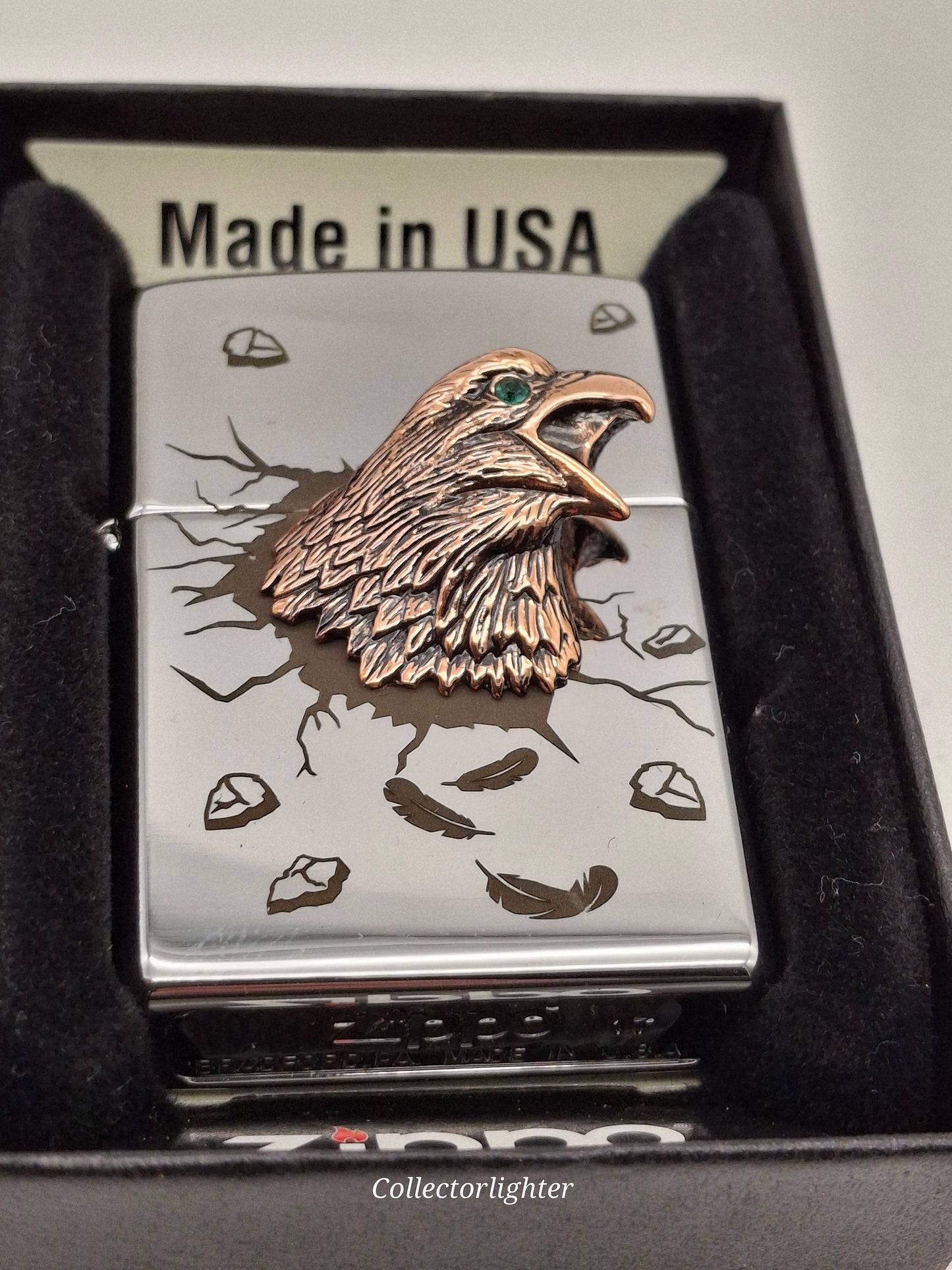 Zippo Benzinfeuerzeug - Golden Eagle 3D Limited Edition 251755 48/1000