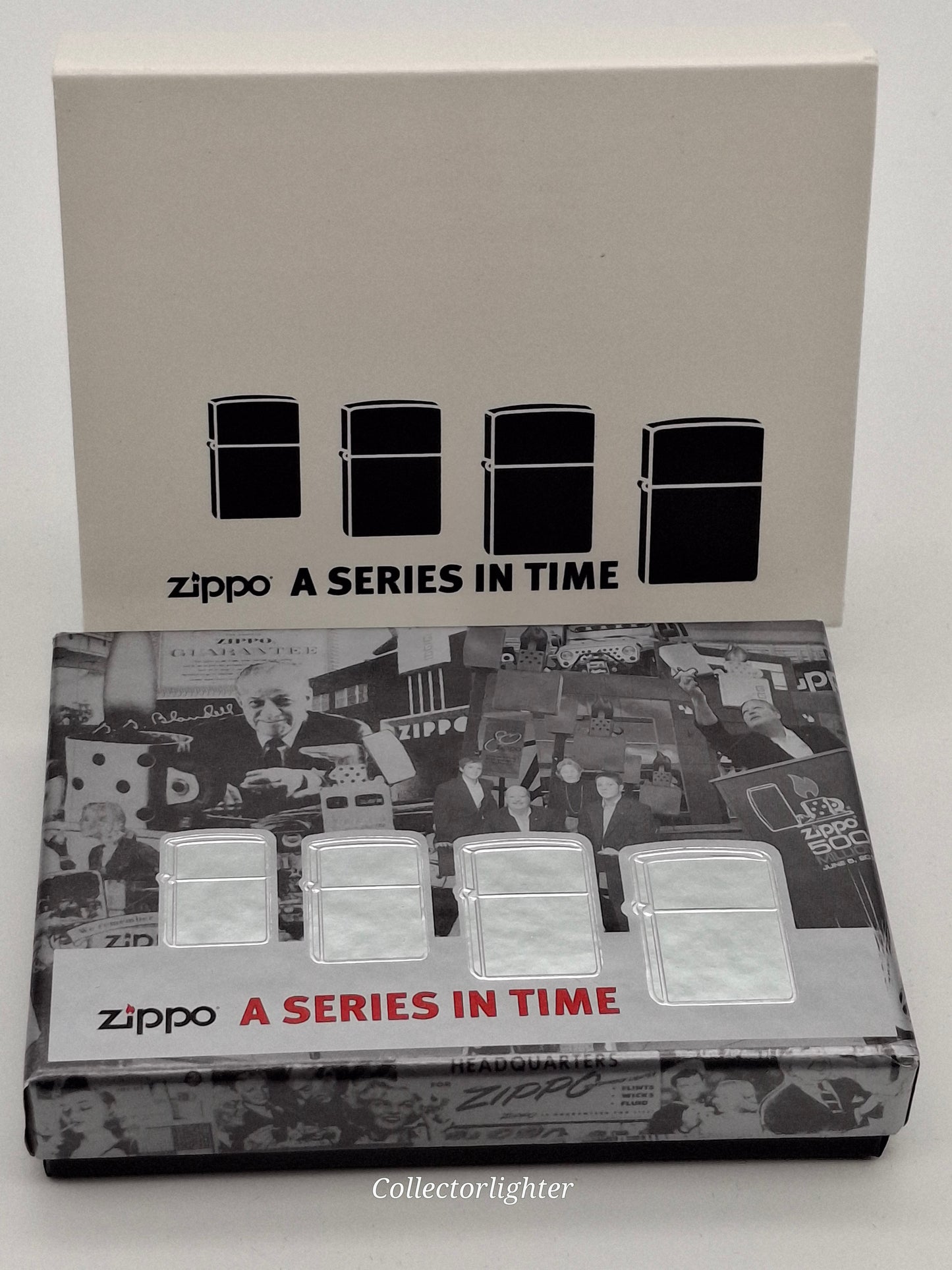 Encendedor de gasolina Zippo - Serie A. Conjunto limitado de 2 unidades 3454/15000