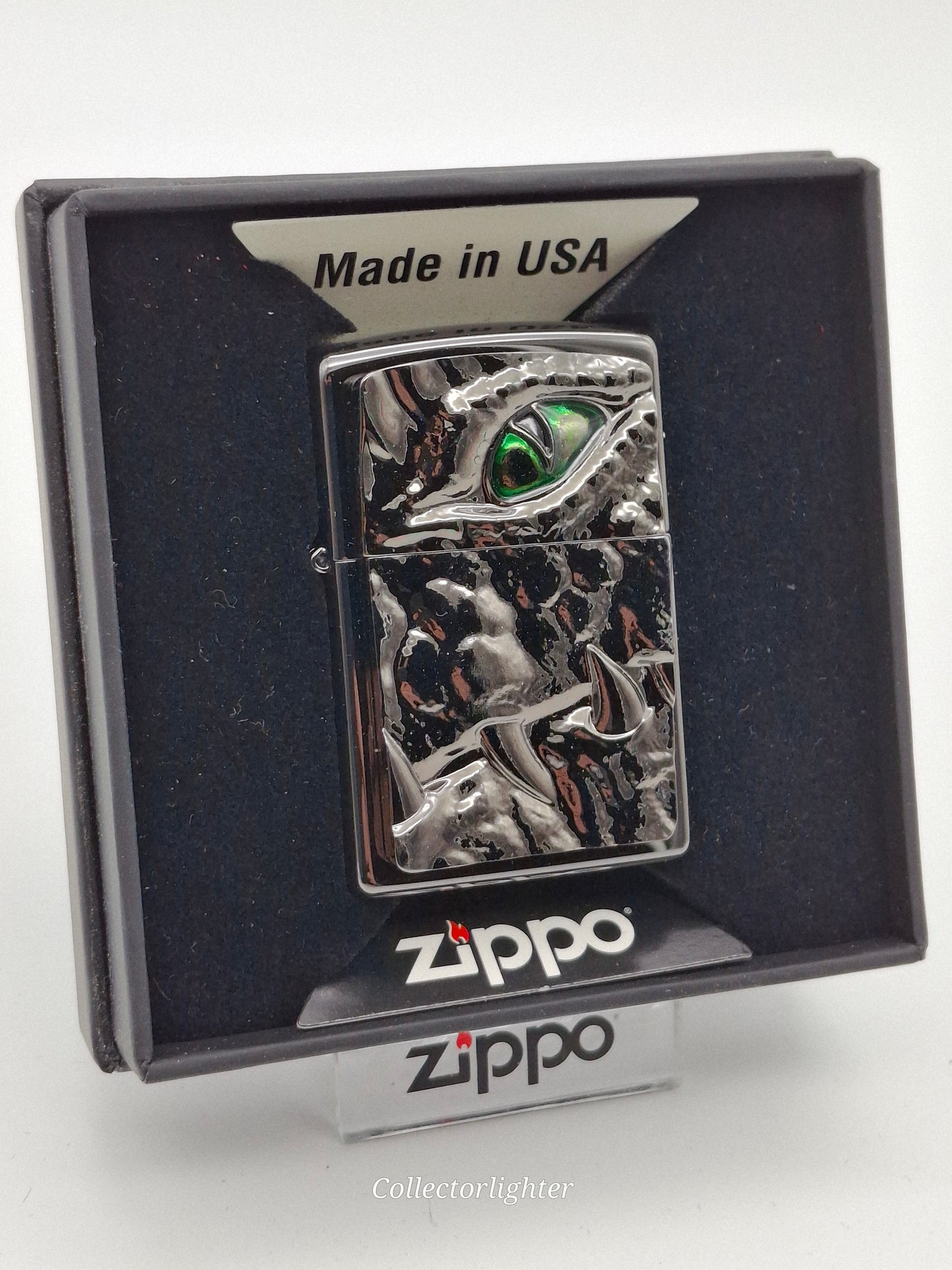 Zippo petrol lighter - Crocodile Eye Green Limited Edition 2004774