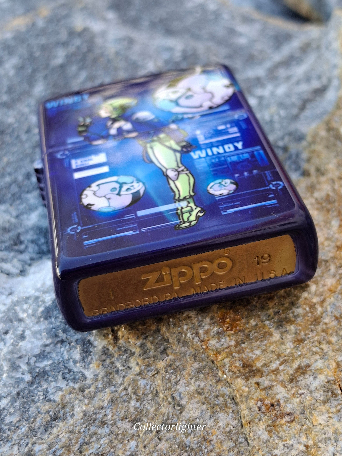 Zippo Benzinfeuerzeug Zippo - Cyber Windy mit Figur - Limited Edition - Asia Modell Zippo - Cyber Windy mit Figur - Limited Edition - Asia Modell