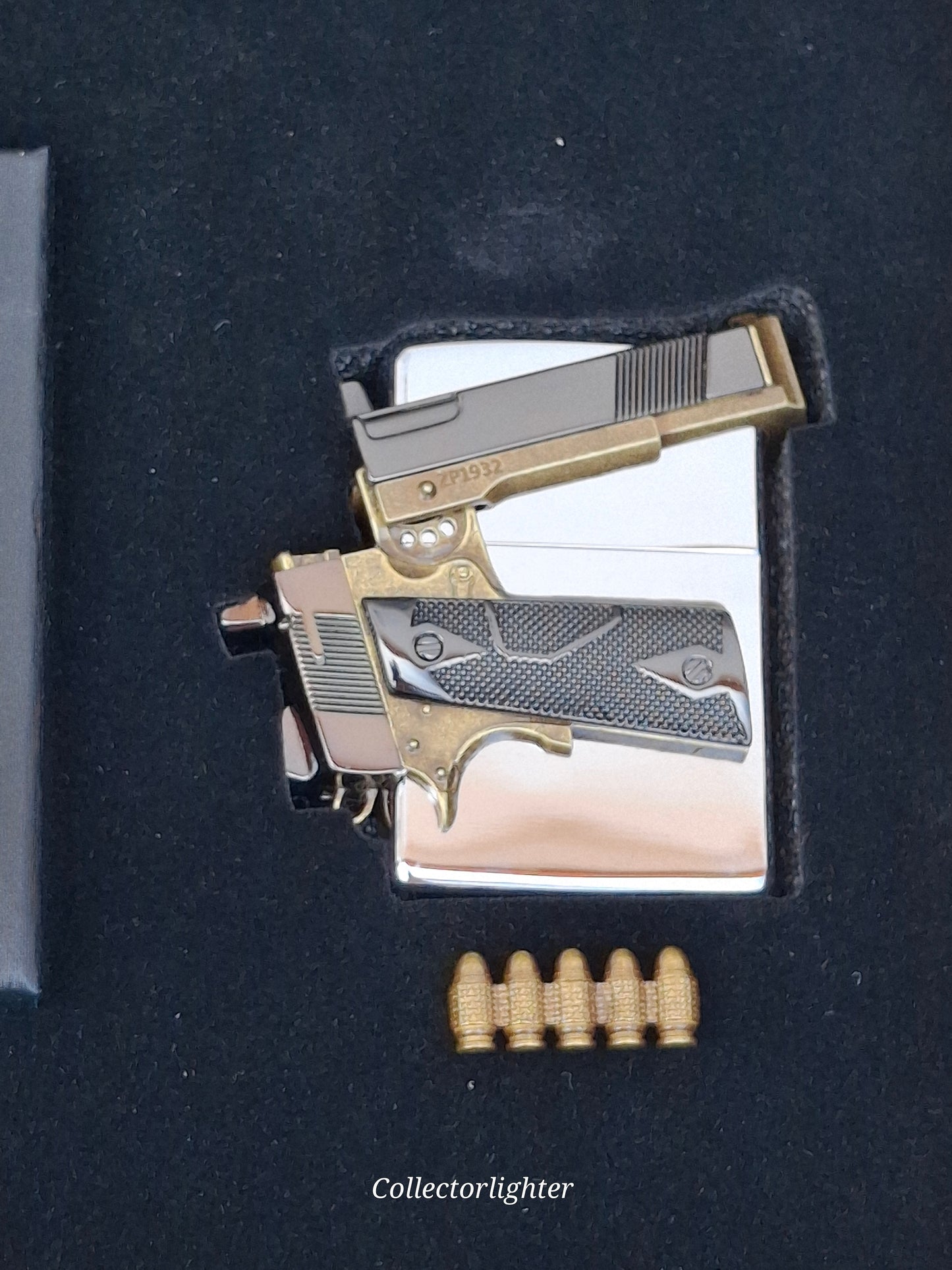 Zippo - Pistol Gun Design aufgesetzt - Asia Modell