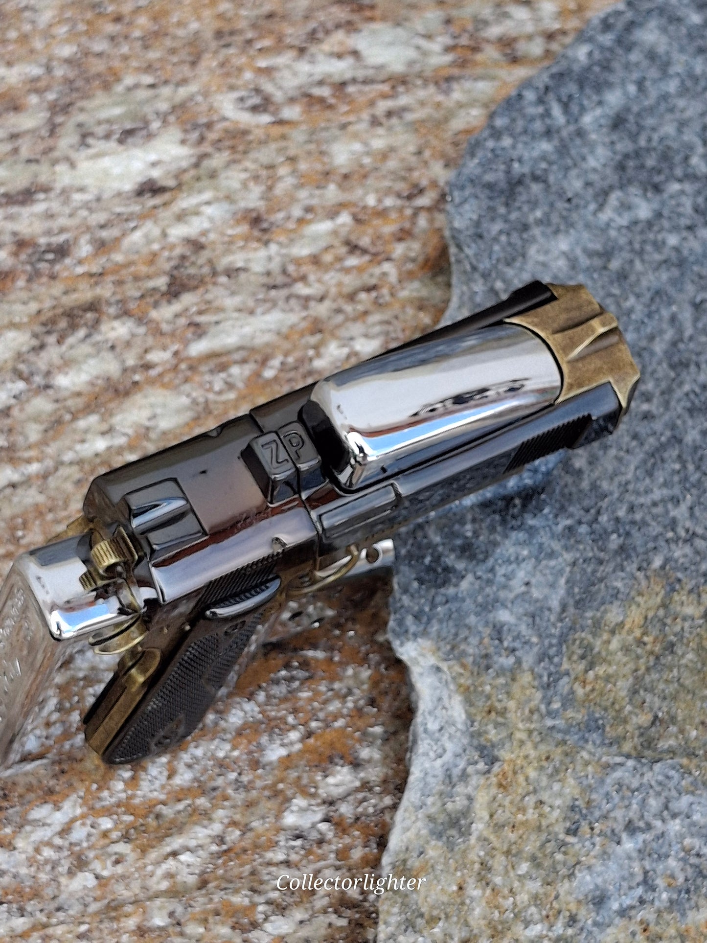 Zippo - Pistol Gun Design aufgesetzt - Asia Modell