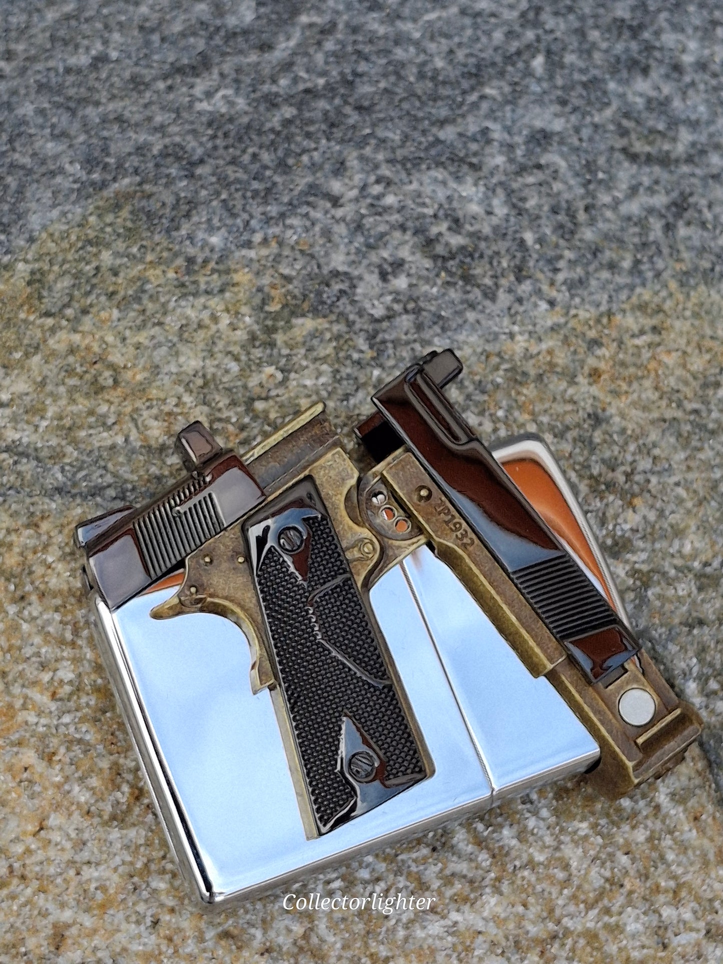 Zippo - Pistol Gun Design aufgesetzt - Asia Modell