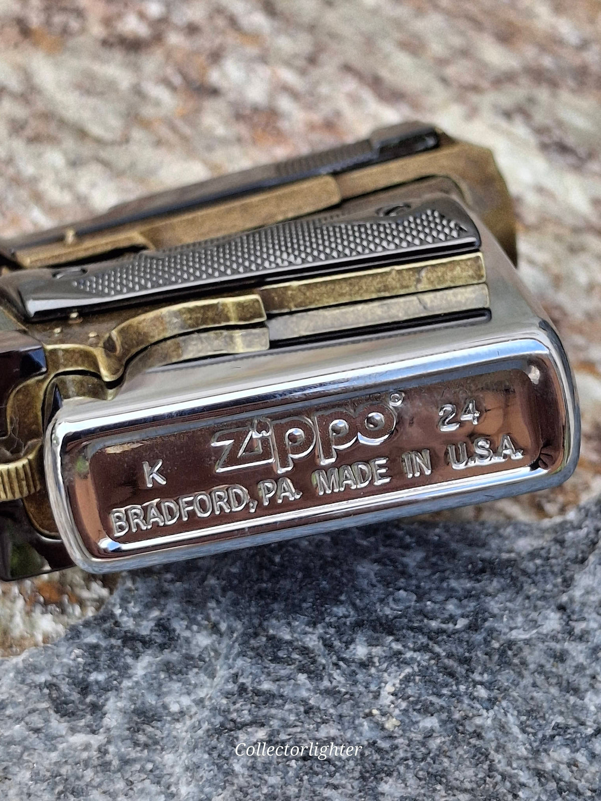 Zippo Benzinfeuerzeug Zippo - Pistol Gun Design aufgesetzt - Asia Modell Z-Asia-1030 Zippo - Pistol Gun Design aufgesetzt - Asia Modell