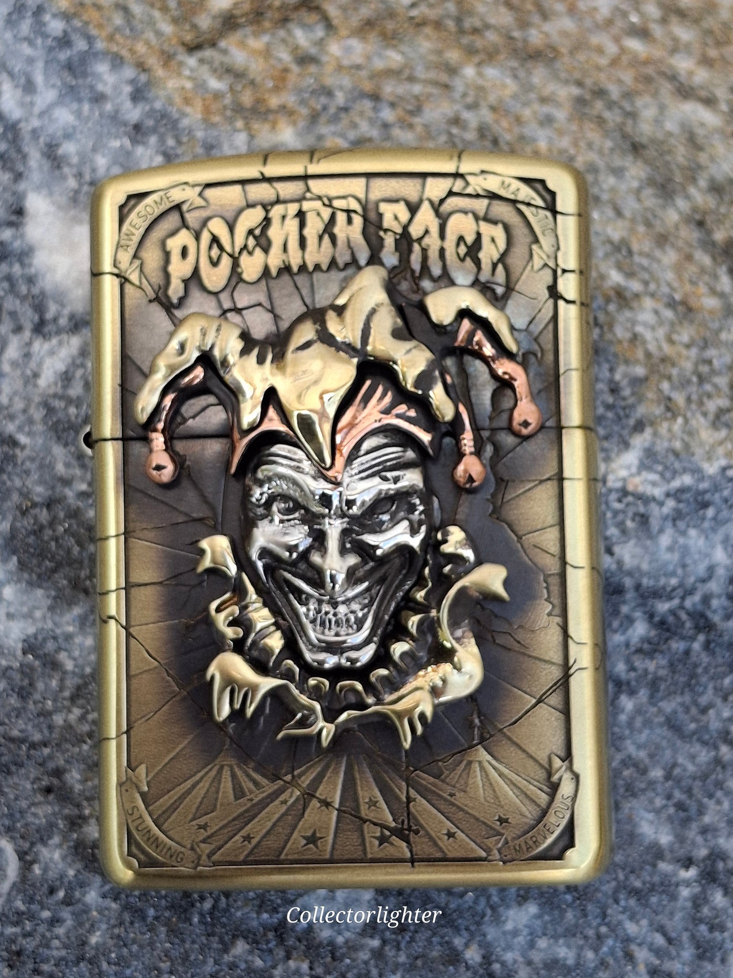 Zippo - Poker Face Armor Case - Asia Modell - Metalfire