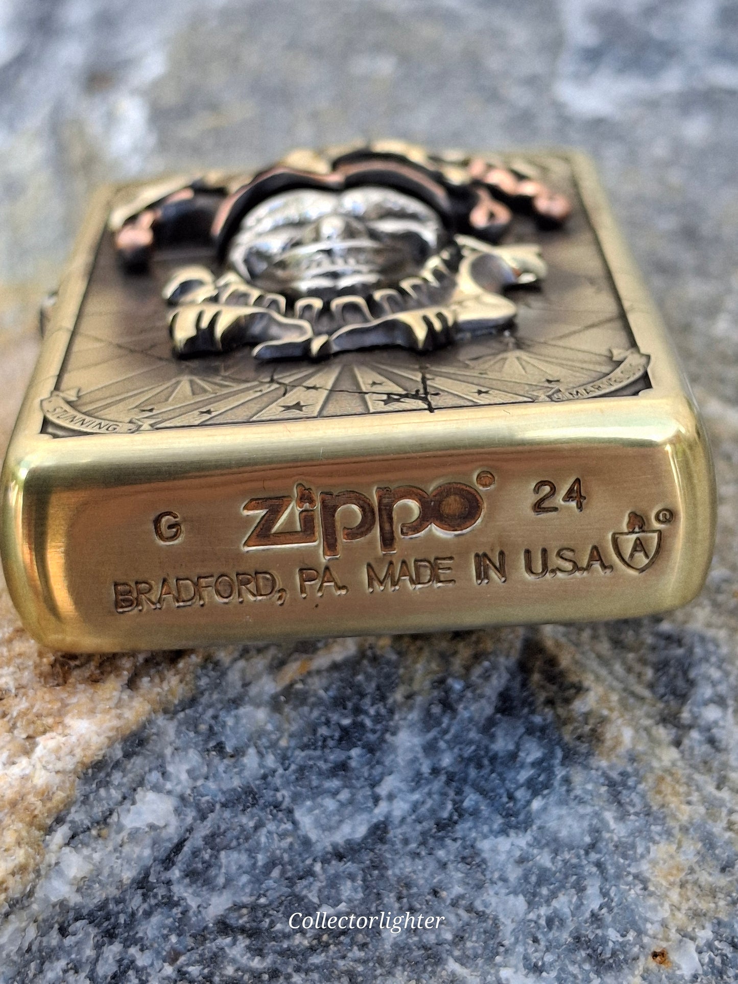 Zippo - Poker Face Armor Case - Asia Modell - Metalfire