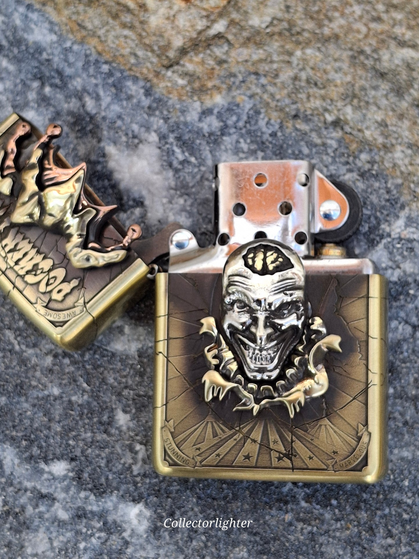 Zippo - Poker Face Armor Case - Asia Modell - Metalfire