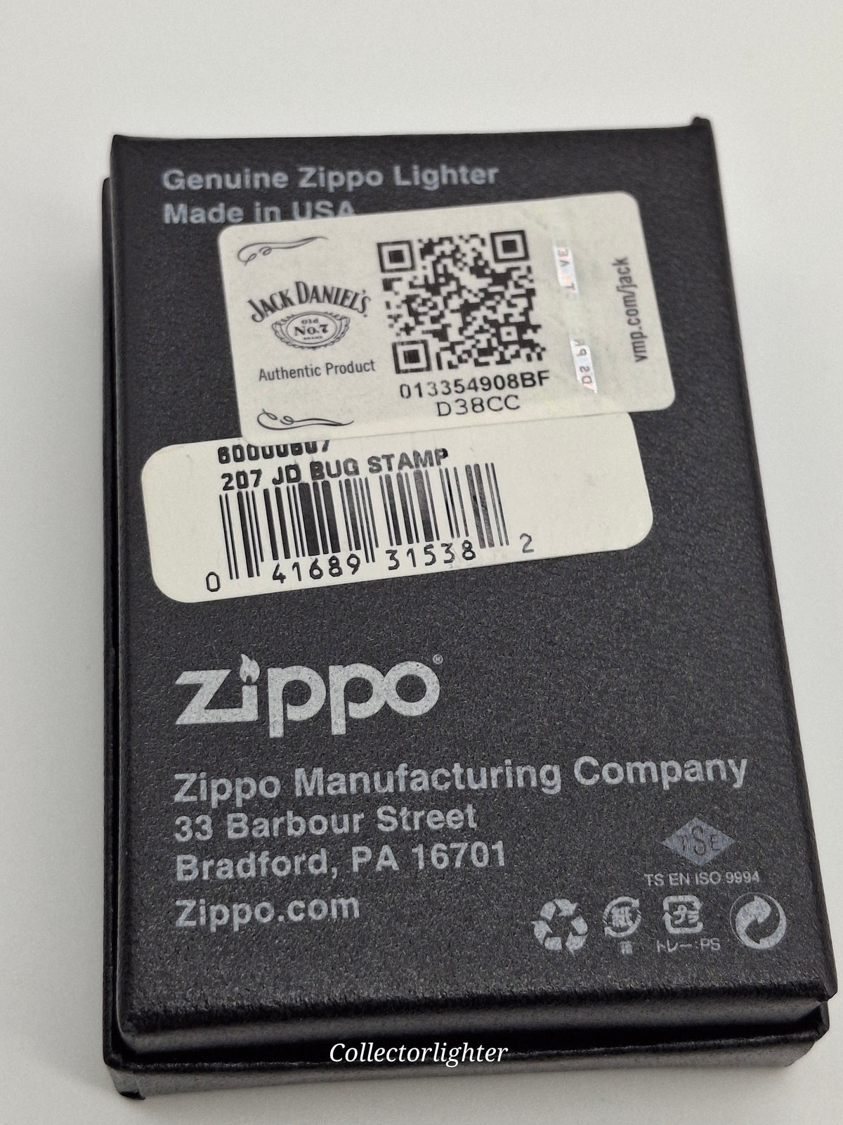 Zippo Benzinfeuerzeug Zippo - Jack Daniel´s Stamped 60000607 60000607 Zippo - Jack Daniel´s Stamped 60000607