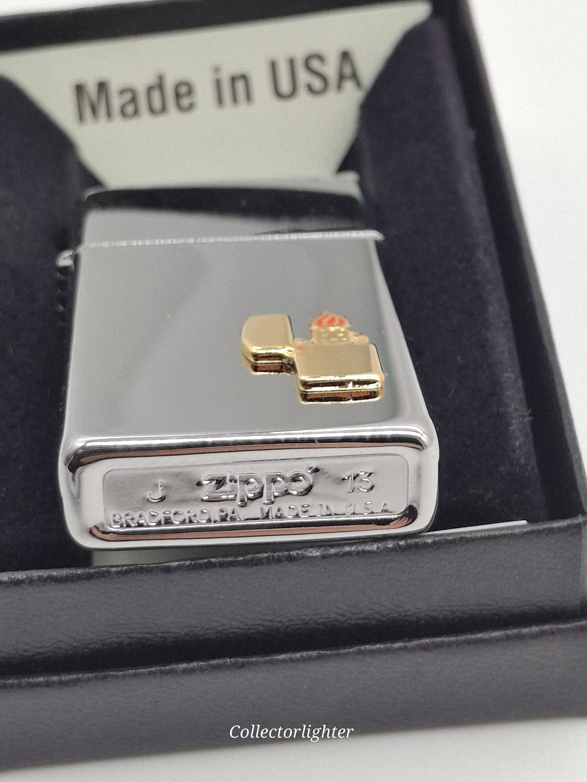 Zippo Benzinfeuerzeug Zippo - Lighter Emblem Chrome Polished - Slim Line 60001342 60001342 Zippo - Lighter Emblem Chrome Polished - Slim Line 60001342