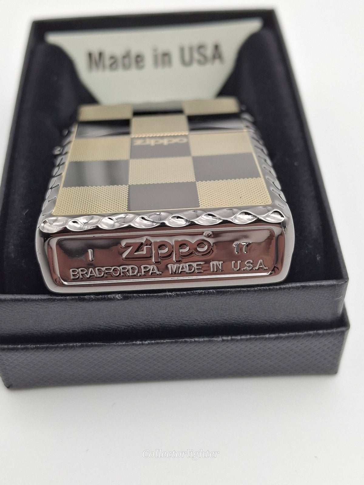 Zippo Benzinfeuerzeug Zippo - Plaid 1 Black Ice Asia ZA-1-12 ZA-1-12 Zippo - Plaid 1 Black Ice Asia ZA-1-12