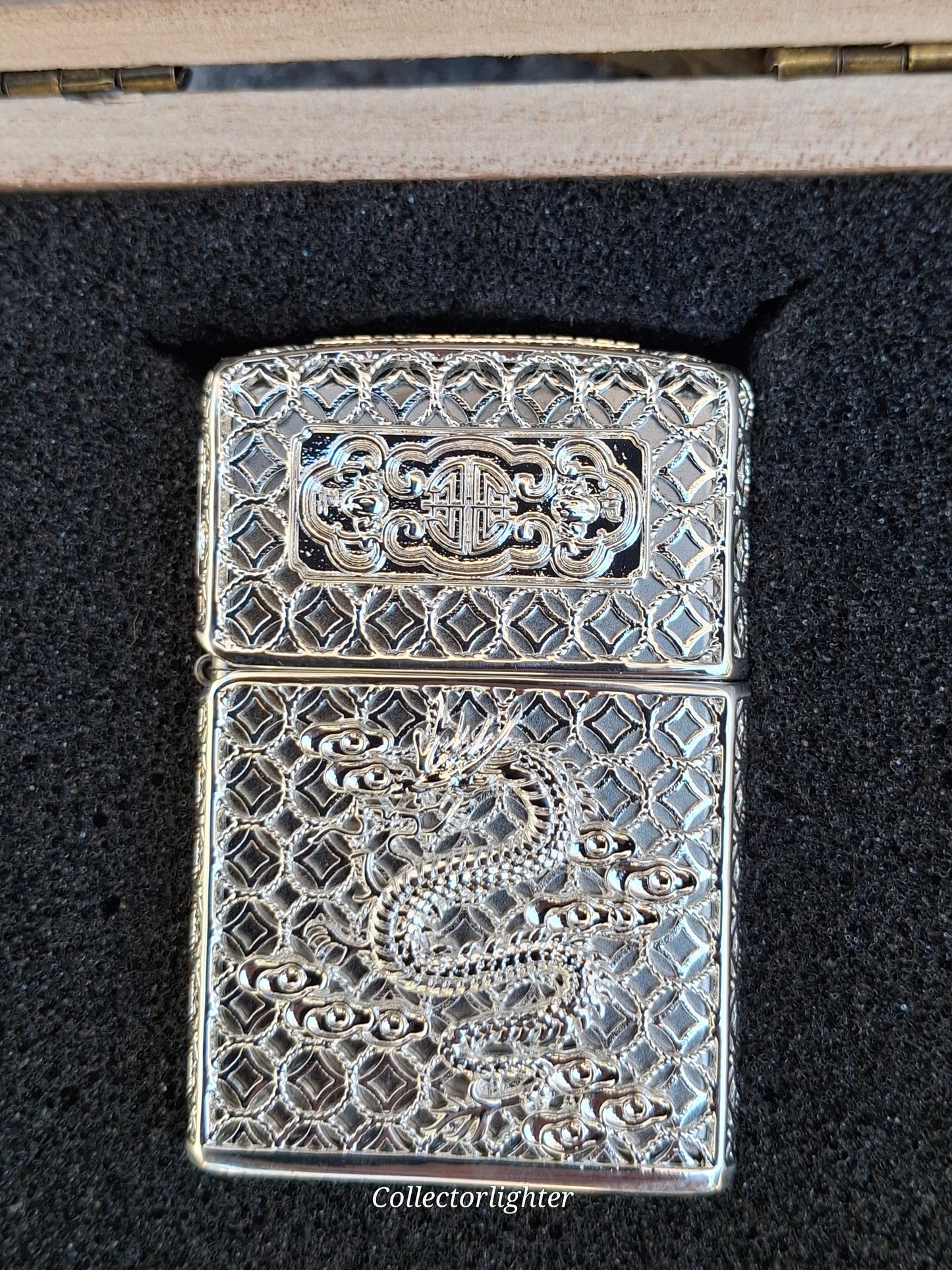 Zippo - Silver Thunder Dragon - Asia Modell