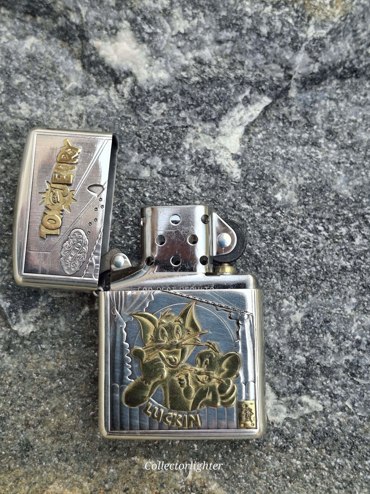 Zippo Benzinfeuerzeug Zippo - Tom & Jerry Luckin - Asia Modell Z-Asia-1081 Zippo - Tom & Jerry Luckin - Asia Modell