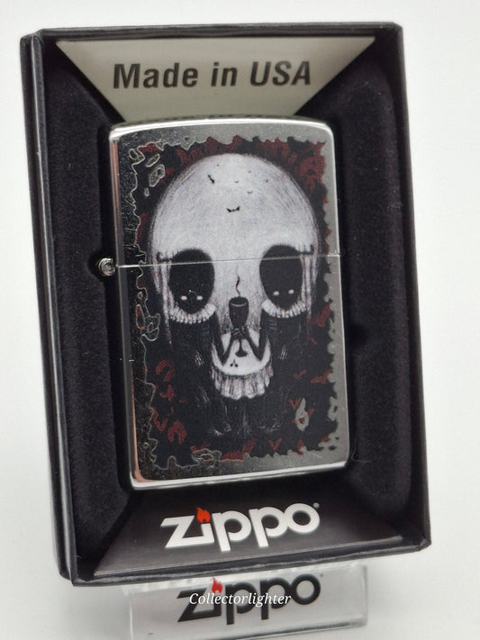 Encendedor de gasolina Zippo - Calavera con ilusión óptica 60005103