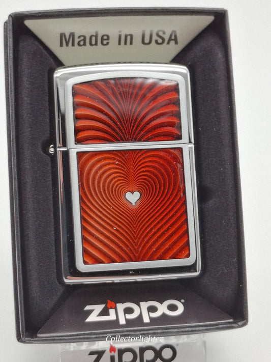 Encendedor de gasolina Zippo - Emblema Corazón Rojo 3D 2004533