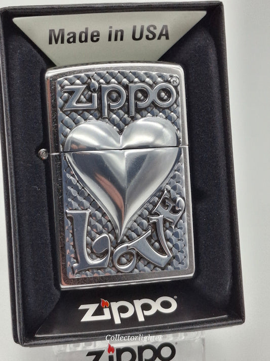 Zippo petrol lighter - Love Heart 2003250 Emblem