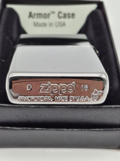 Encendedor de gasolina Zippo - Carcasa protectora con panel de llamas 167