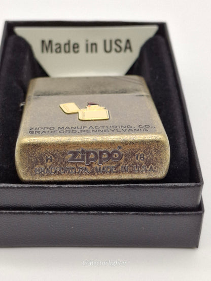 Zippo petrol lighter - Lighter Antique Brass Asia ZA-3-90A