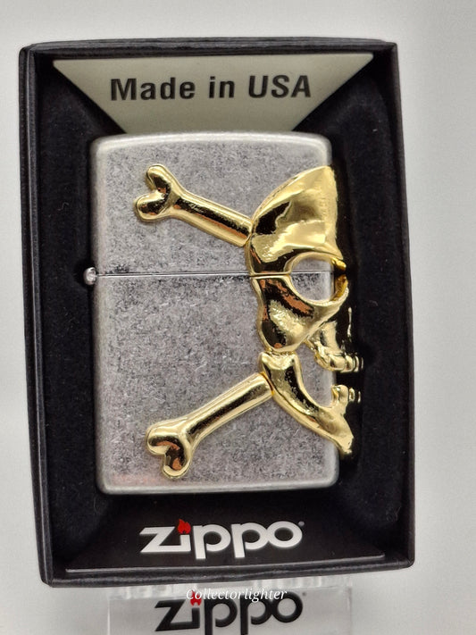 Zippo petrol lighter - Golden Skull Asia ZA-4-31B
