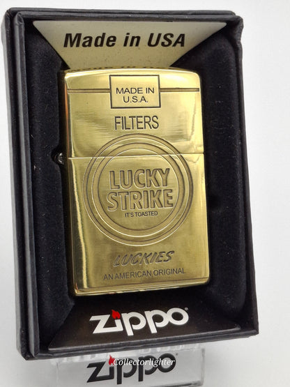 Zippo Benzinfeuerzeug - Lucky Strike brass