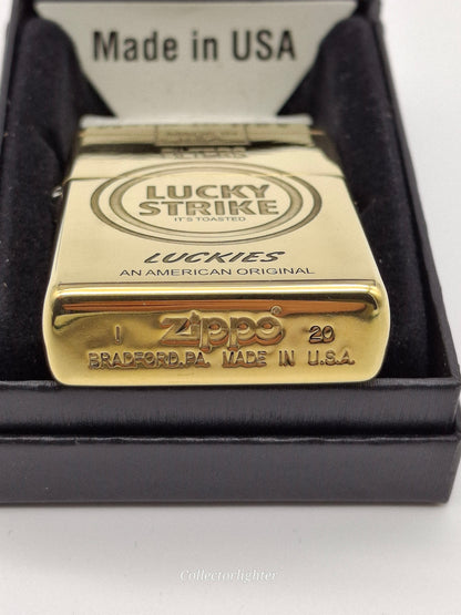 Zippo Benzinfeuerzeug - Lucky Strike brass