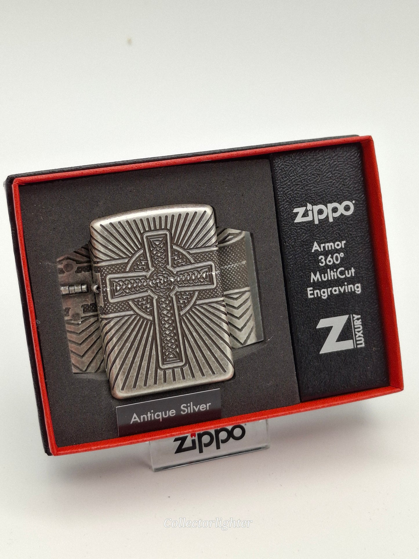 Zippo Benzinfeuerzeug - Celtic Cross 360° Multi Cut Engrave 60004304