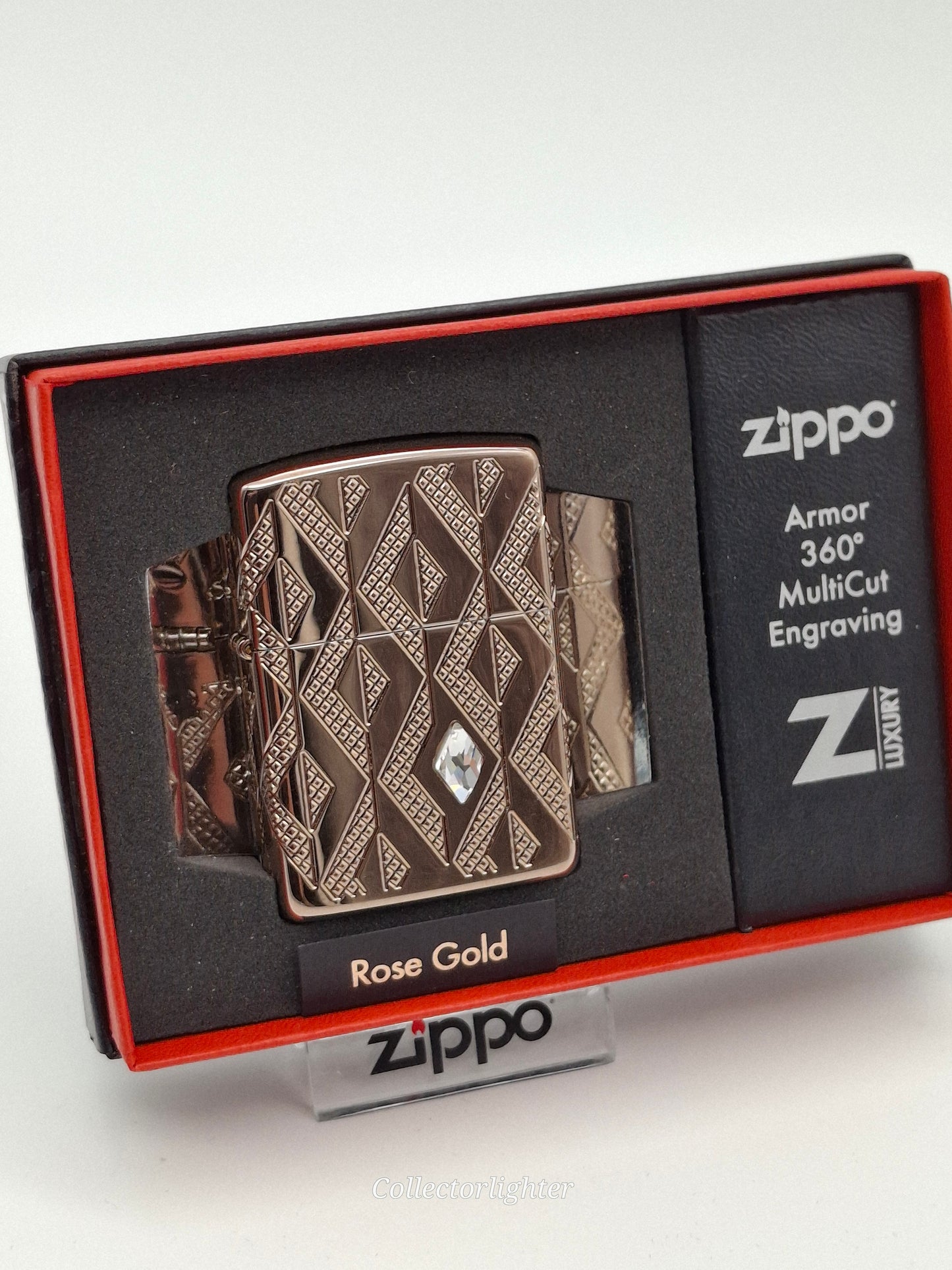 Zippo Benzinfeuerzeug - Rose Gold 360° Multi Cut Engrave 60005933