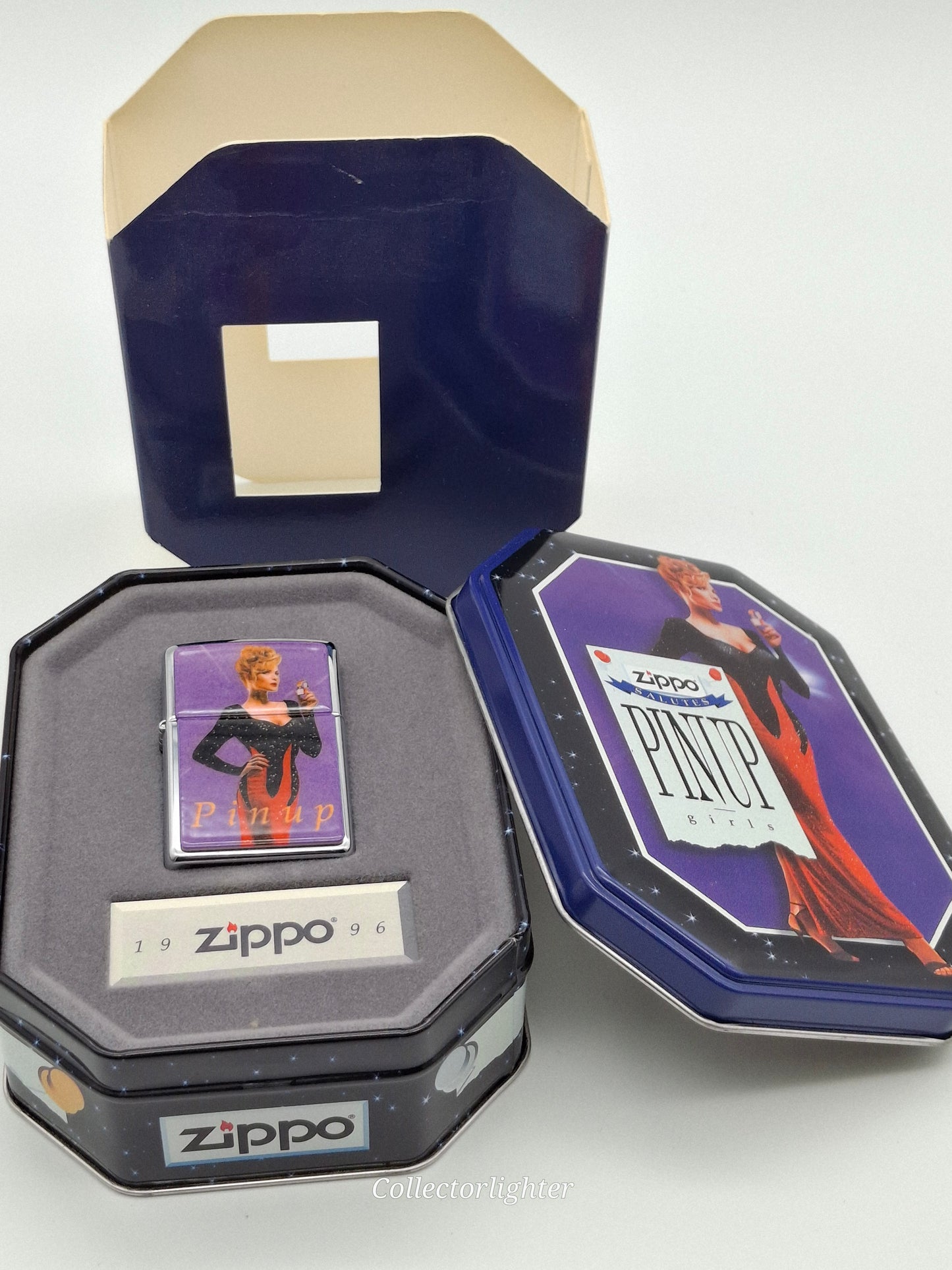 Zippo petrol lighter - Pin Up COTY 1996