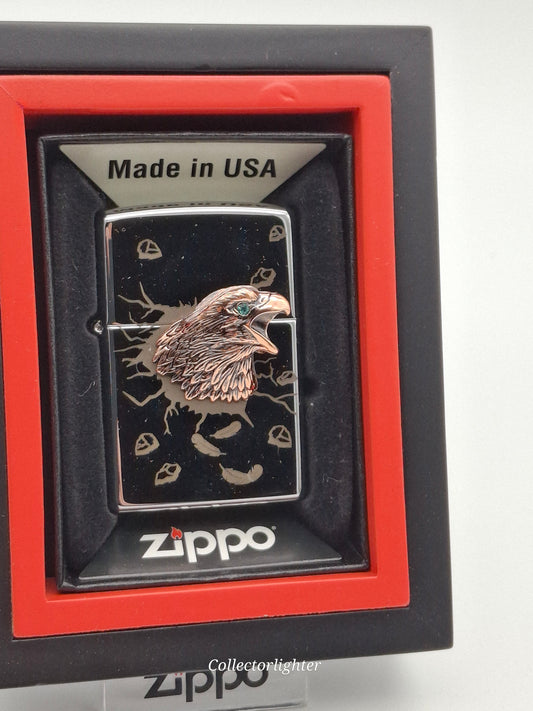 Zippo Petrol Lighter - Golden Eagle 3D Limited Edition 251755 48/1000