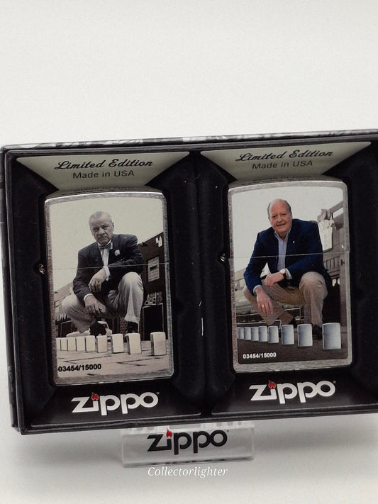 Zippo petrol lighter - A Series In Time Limited set of 2 3454/15000