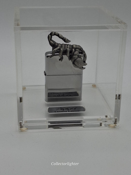 Zippo petrol lighter - Scorpion 3D Limited in acrylic box 1783/2500