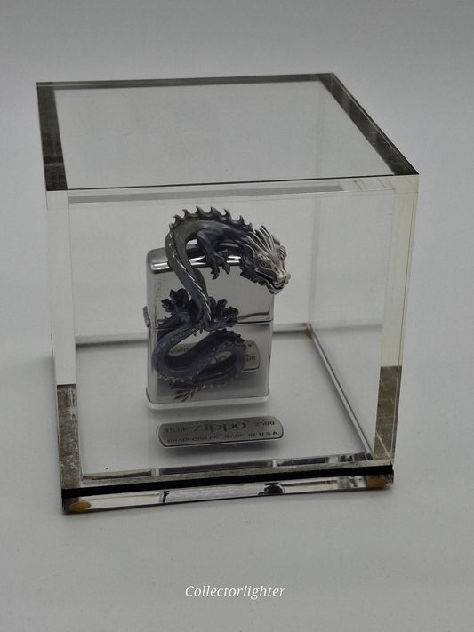 Zippo petrol lighter - Dragon 3D Limited in acrylic box 1538/2500