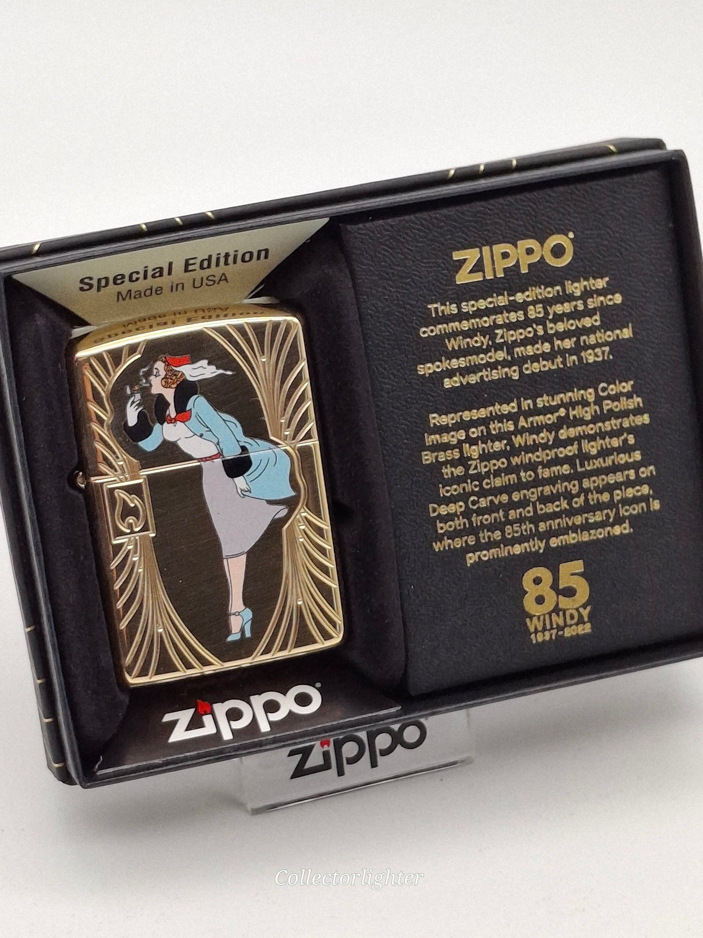 Zippo Benzinfeuerzeug - Windy 85 Years Commemorative Limited Edition 60006440