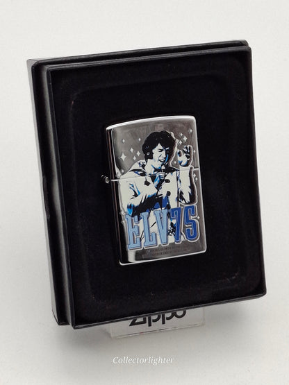 Encendedor de gasolina Zippo - Edición limitada del 75.º cumpleaños de Elvis (2010) 24867
