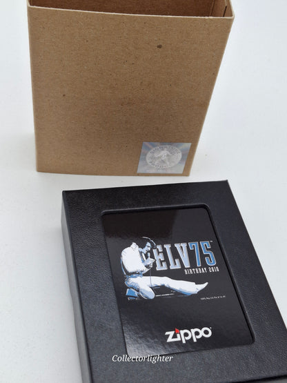 Encendedor de gasolina Zippo - Edición limitada del 75.º cumpleaños de Elvis (2010) 24867