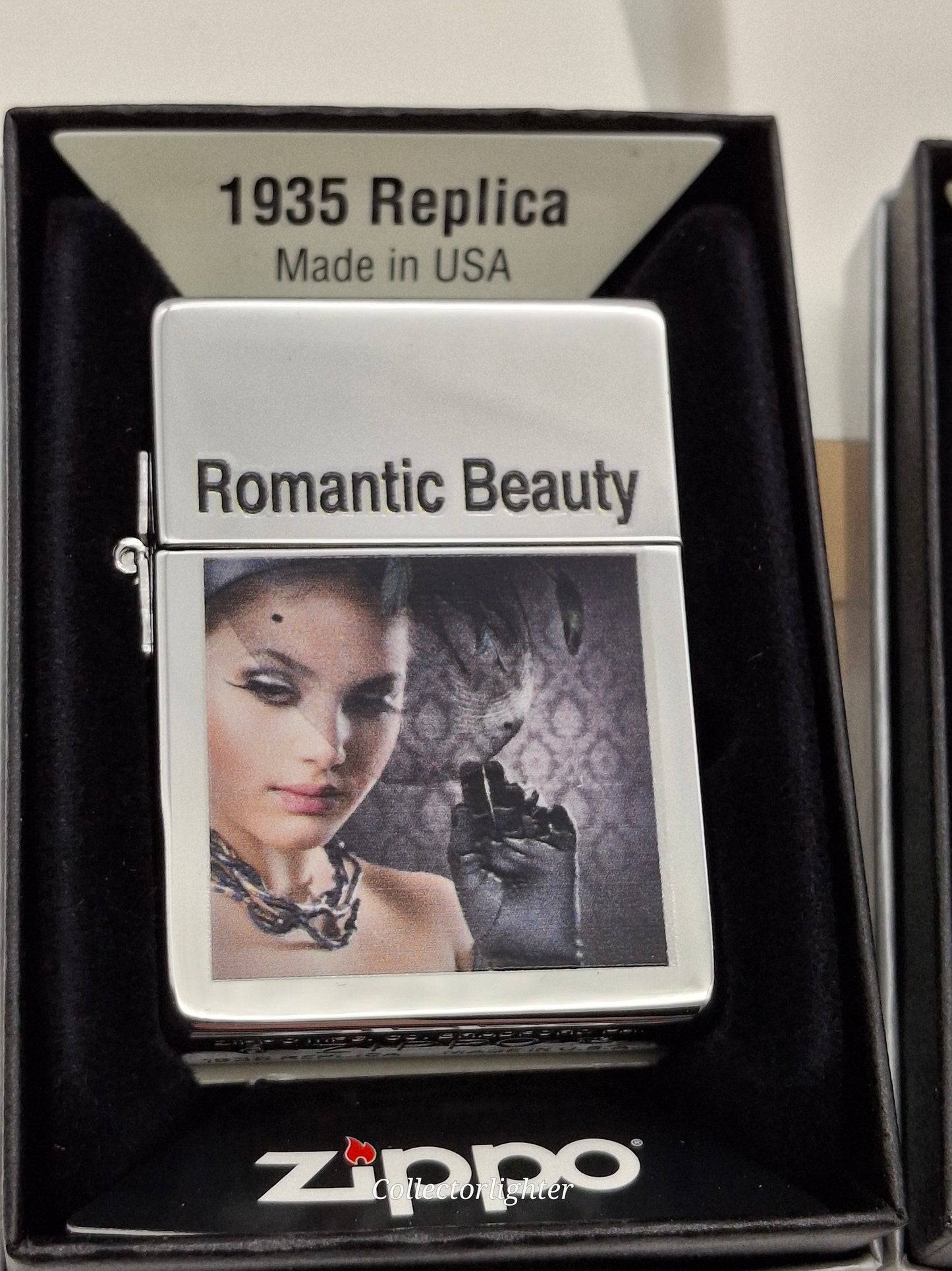 Zippo petrol lighter - Romantic Beauty set of 4 Limited Edition 1935 Replica - same number!
