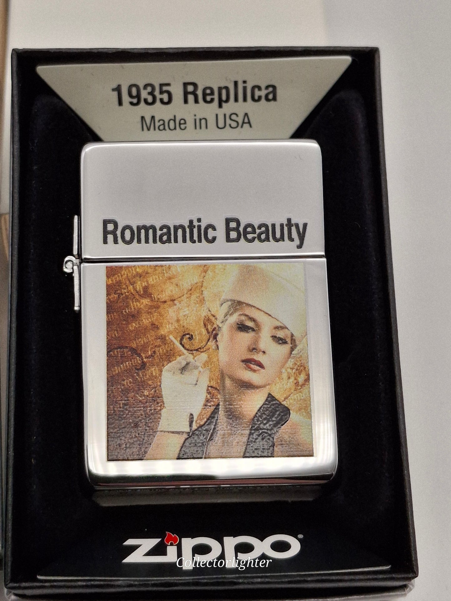 Zippo petrol lighter - Romantic Beauty set of 4 Limited Edition 1935 Replica - same number!