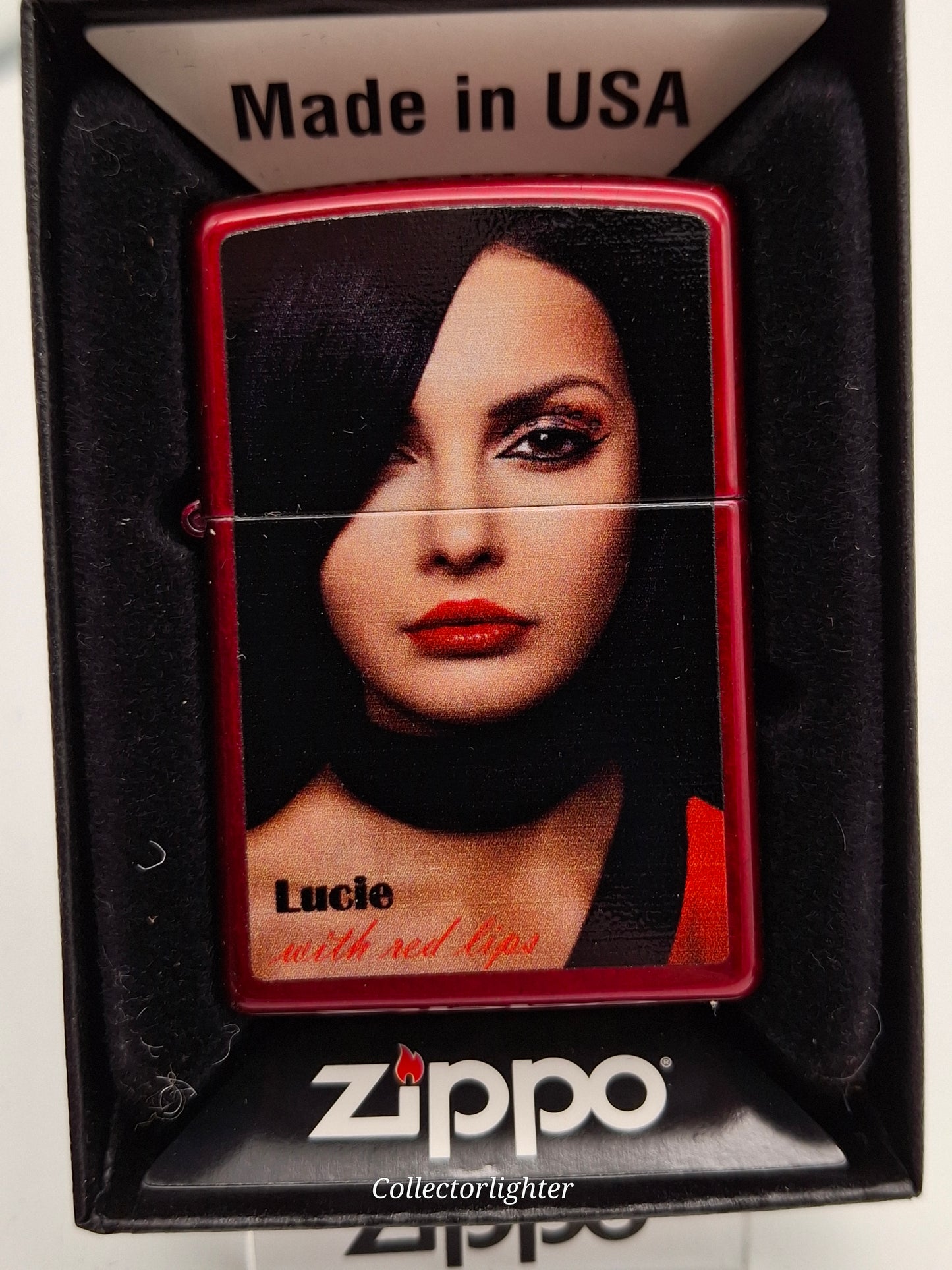 Zippo petrol lighter - Red Lips set of 4 Limited Edition - same number!