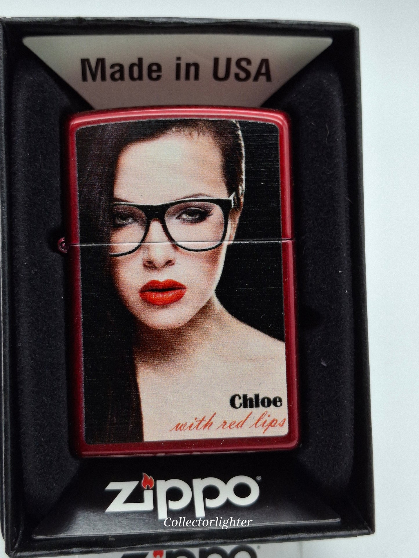Zippo petrol lighter - Red Lips set of 4 Limited Edition - same number!