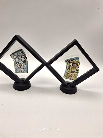 Zippo petrol lighters - Trick Clover &amp; Golden Trick Clover Limited Edition set of 2