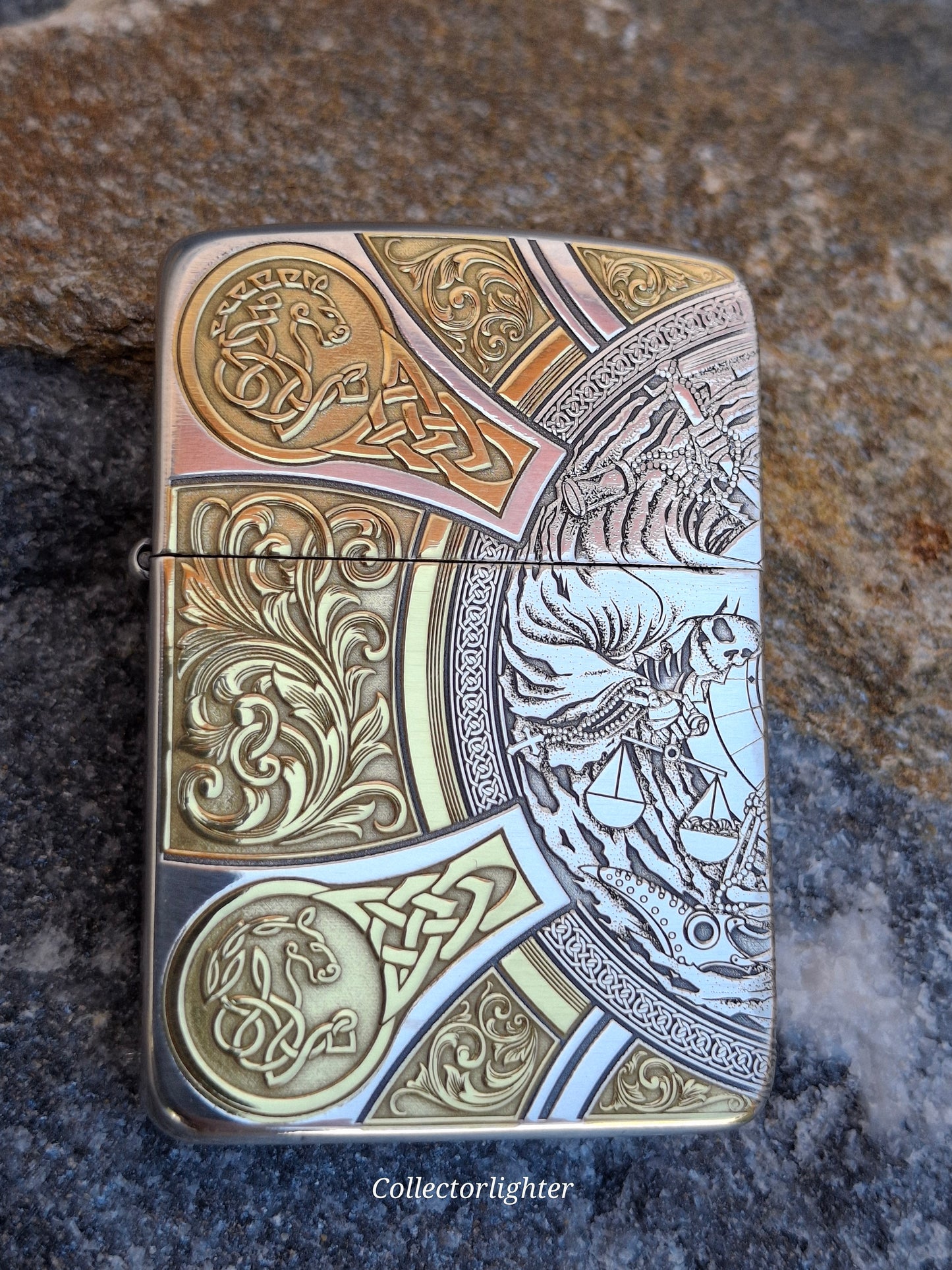 Zippo - Four Horseman Gold / Silver 1941 Replica  - Asia Modell