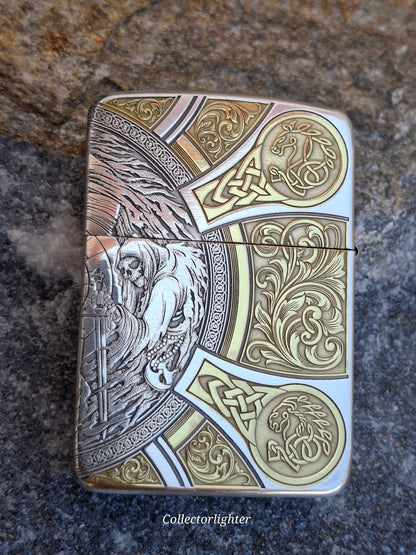 Zippo - Four Horseman Gold / Silver 1941 Replica  - Asia Modell