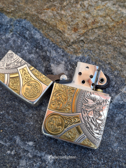 Zippo - Four Horseman Gold / Silver 1941 Replica  - Asia Modell