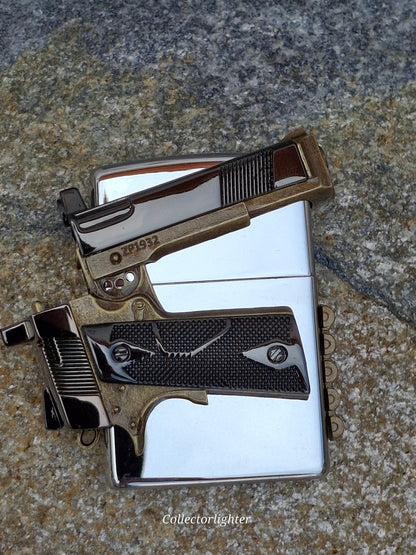 Zippo - Pistol Gun Design aufgesetzt - Asia Modell