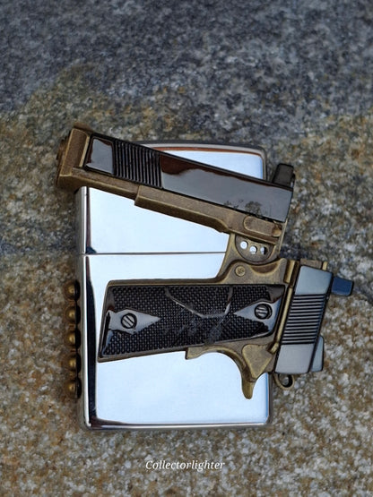 Zippo - Pistol Gun Design aufgesetzt - Asia Modell