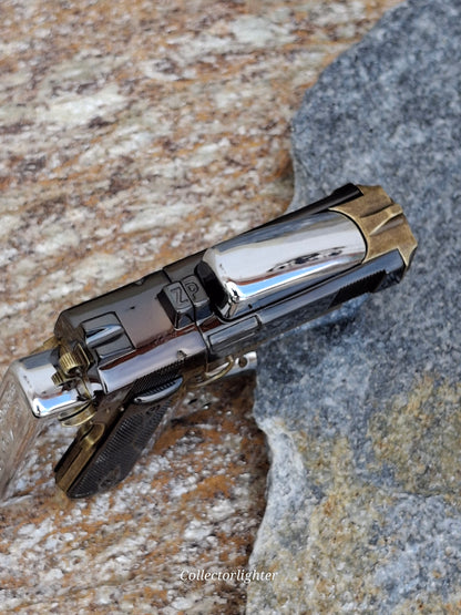 Zippo - Pistol Gun Design aufgesetzt - Asia Modell