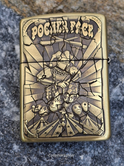 Zippo - Poker Face Armor Case  - Asia Modell - Metalfire