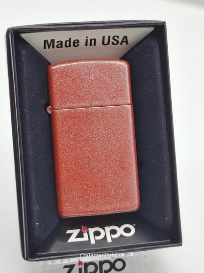Zippo petrol lighter - Red w. Zippo Logo - Slim Line 60000639